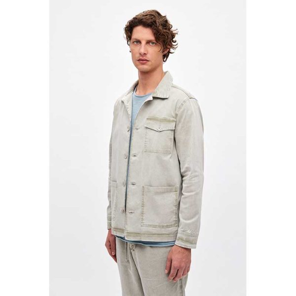 000031 005 M 001 2 Dirty Laundry Front Pockets Overshirt DLMO000031 ΓΚΡΙ- 000031 005 M 001 2